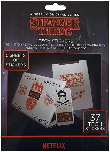 Stranger Things TS7403 Aufkleber, mehrfarbig, 37 Stück