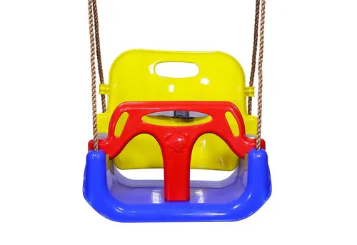 ZERRO Babyschaukel - Verstellbare Kinderschaukel für Indoor und Outdoor, Rot - Sichere Babyschaukel für Kinder ab 2 Jahren, max. 50 kg Tragkraft. Mit Sicherheitsgurt und stabiler T-Stange sorgt sie für hohen Komfort und fördert die Muskulatur. Ideal für drinnen und draußen, einfach zu montieren.