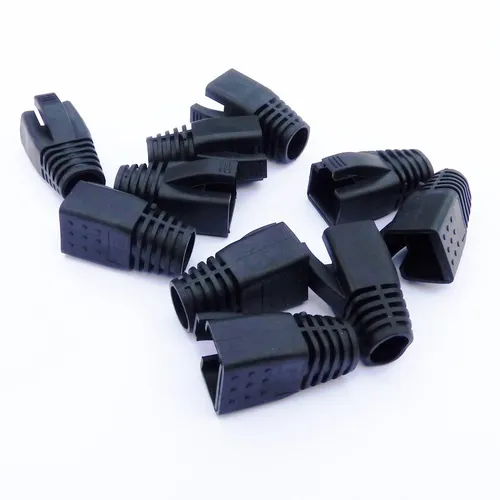 Datacom Huelse für RJ45-Stecker (CAT6A, CAT7) schwarz (10 Stück), 10 Stück