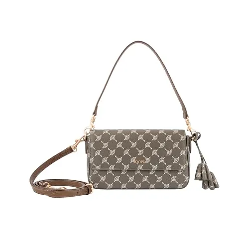 JOOP! Handtasche Cortina 1.0 Nil Shoulderbag - Elegante Handtasche aus Synthetik mit abnehmbarem Henkel und verstellbarem Schultergurt. Viel Stauraum durch Hauptfach, Reißverschluss- und Steckfach. Ideal für stilvolle Auftritte.