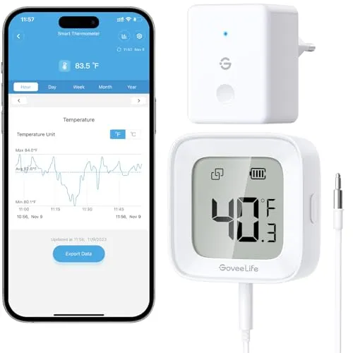 GoveeLife WLAN-Kühlschrankthermometer mit Alarm von Govee