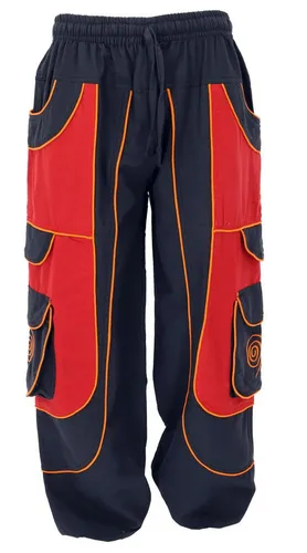Guru-Shop Relaxhose Goahose, Herren Yoga Hose im Ethno Style - Bequeme Herren Freizeithose aus 100% Baumwolle, ideal für Festivals und entspannte Tage. Der lässige Look und der angenehme Tragekomfort machen sie zum perfekten Begleiter.