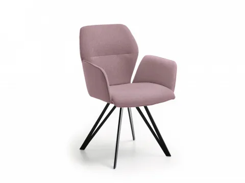Niehoff Merlot Design-Armlehnenstuhl in lila von Niehoff Möbel Indoor