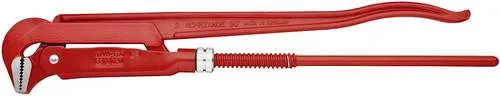 Knipex Rohrzange 83 10 020, 90°, 2 Zoll x 560mm - Zange für Garten und Elektroinstallation, mit schwedischer Form und 90° abgewinkeltem Maul für optimale Handhabung. Hergestellt aus hochwertigem Chrom-Vanadin-Elektrostahl, Made in Germany.