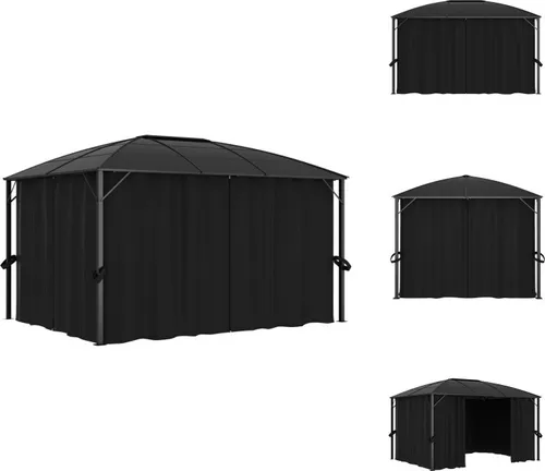Pavillon mit Vorhängen 400 x 300 cm