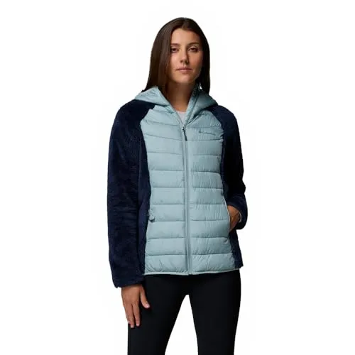 Columbia Damen Powder Lite 2 Sherpa Hybrid Jacket - Outdoor Thermojacken für Damen mit Omni-Heat Thermoreflektierung und fortschrittlicher Abwehr gegen Spritzer, ideal für kalte und nasse Wetterbedingungen.