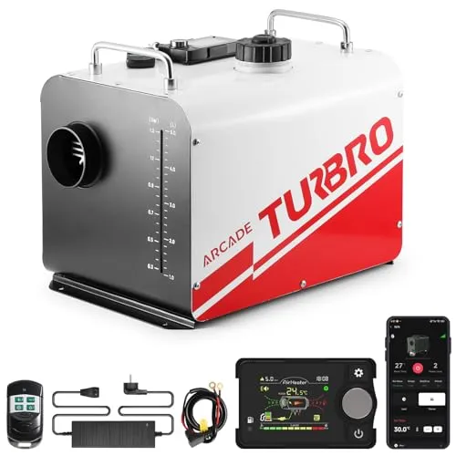 TURBRO Standheizung Diesel, 8kW, 5L Tank