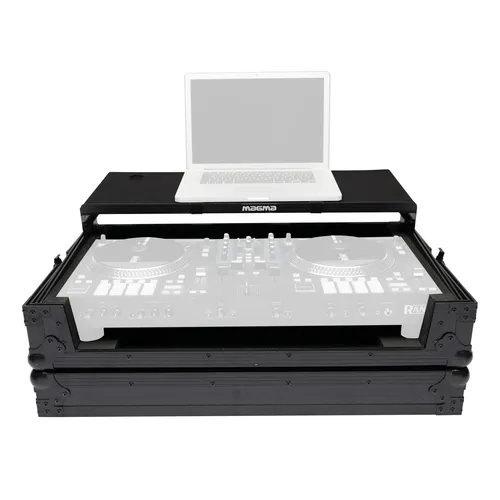 Magma DJ-Controller Workstation Rane One - Black - DJ-Konsolen mit robustem Flightcase, perfekt zugeschnitten für den Rane One. Schützt den Controller dank stabiler Konstruktion und bietet eine praktische Laptop-Ablage.