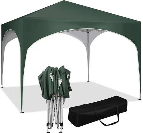 WOLTU Faltpavillon 3x3m - Wasserdicht und UV-Schutz - Pavillon für Garten & Events, robust mit beschichtetem Metallrahmen und 210D Oxford-Gewebe, ideal für Sonnenschutz und Regen bei Festivals, Camping und mehr.