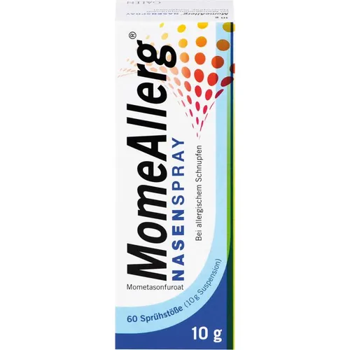 Galenpharma MOMEALLERG Nasenspray 50 µg - Arzneimittel zur Linderung von Allergiesymptomen, mit 60 Sprühstößen für eine langanhaltende Wirkung und schnelle Erleichterung.