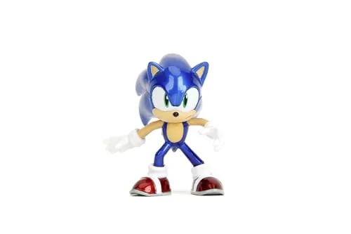 Jada Toys Sonic The Hedgehog Figur (1 Stück) - Zufällige Auswahl aus Vier Sammelfiguren aus Metall (Sonic, Tails, Knuckles oder Shadow) für Fans und Sammler ab 8 Jahre, Auswahl per Zufallslos, 6,5cm