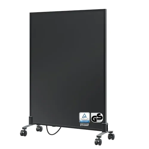 BR Bringer Infrarotheizung Standgerät 450 Watt - Mobile Heizlösung mit TÜV-Zertifizierung - Effiziente Infrarotheizung mit CarbonCrystal Heizelement für schnelle Wärmeverteilung. Ideal als mobiles Standgerät mit stabilen Rollen. Überhitzungsschutz sorgt für sichere Nutzung in jedem Raum.
