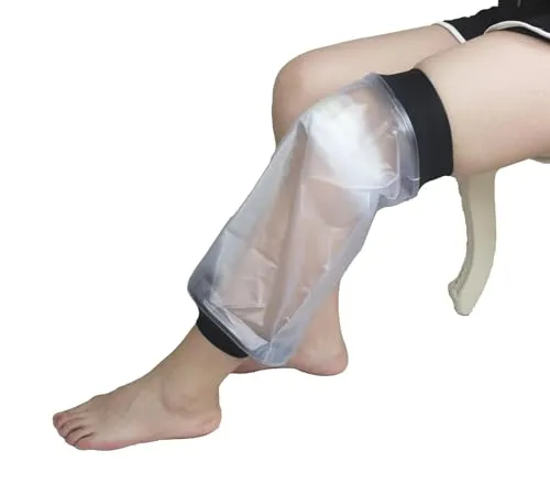 HKF HO KI HO Wasserdichter Schutz für Gips, Erwachsene, Beine und Knie, wasserdicht, für Dusche, für Gips und Trockenbandage, verwendet für Dusche