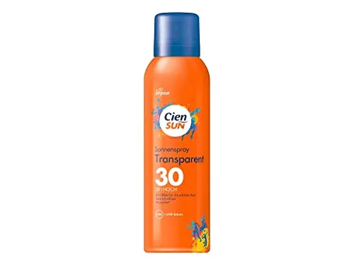 Cien Sun Sonnenschutz Sonnenspray, Transparent, LSF 30 Hoch, Vegan, 200 ml