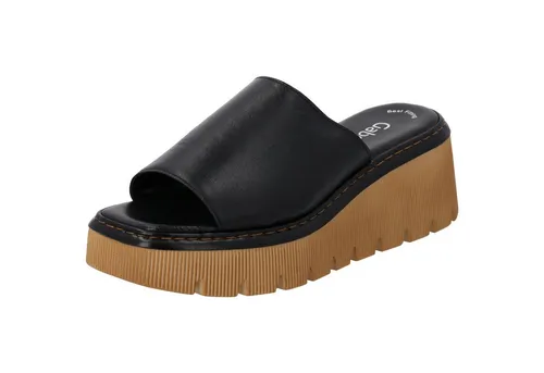 Gabor Damen Pantoletten, Frauen Slip On,Best Fitting,Lady,Ladies,Schlupfschuhe,schluepfschuhe,Slipper,Slides,schwarz (Cognac),40.5 EU / 7 UK