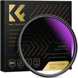 Grauverlaufsfilter GND8 Glas 62mm – Perfekte Bildbalance - Erlebe ausgewogene Landschaftsaufnahmen mit dem Grauverlaufsfilter GND8 Glas 62mm. Der ultradünne Rahmen minimiert Lichtbeeinträchtigungen und sorgt für harmonische Übergänge zwischen Himmel und Erde – ideal für kreative Fotografie.