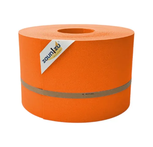 zaun|zu® Premium 50m Sichtschutzstreifen für Doppelstabmatten | UV-beständig | genarbte Oberfläche in Orange - Der PREMIUM Sichtschutzstreifen bietet eine moderne Optik und einfachen Einbau in Doppelstabmattenzäune. Hergestellt aus robustem, UV-beständigem PP-Material, sorgt er für effektiven Sicht- und Windschutz.