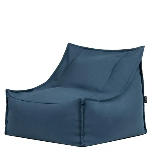 icon Sitzsack Sessel Alto aus Olefin, Denimblau in blau von Icon
