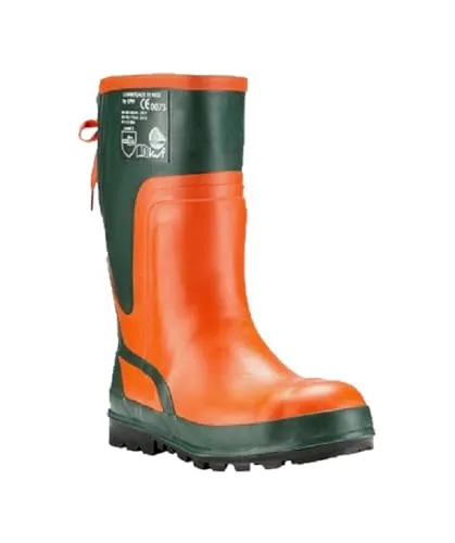 Euro PM Lumberjack III Neo Schnittschutz-Gummistiefel Grün/Orange Gr. 46