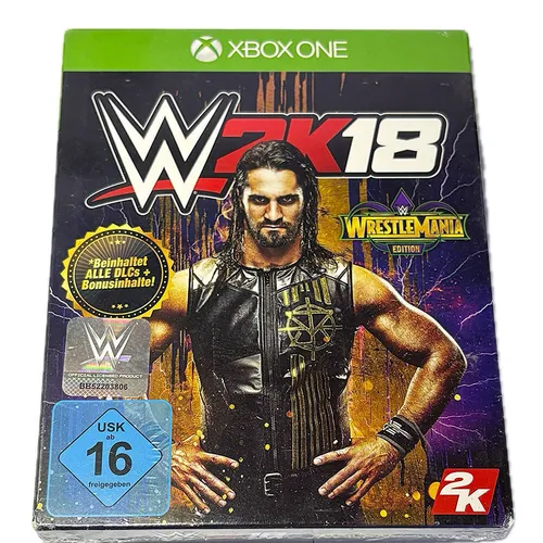 WWE 2K18 - WrestleMania Edition für Xbox One - Spiele für Xbox One mit exklusiven WrestleMania-Inhalten und verbesserten Grafiken für ein unvergessliches Wrestling-Erlebnis.