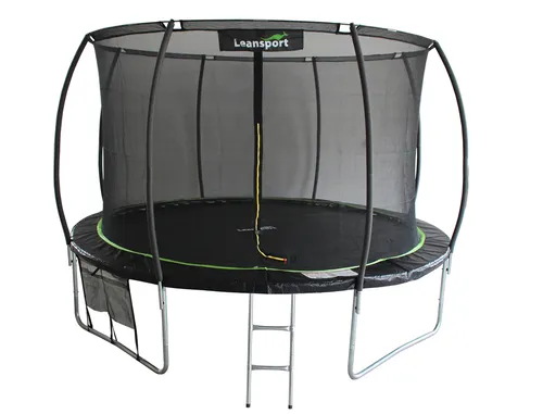 LEAN Sport Max 14ft Trampolin Schwarz und Grün