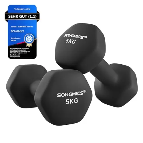 SONGMICS 2er-Set Hanteln in Schwarz in schwarz von SONGMICS