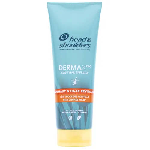 3x Head & Shoulders DERMAXPRO Kopfhaut & Haar Revitaliser Spülung Dünnes Haar je