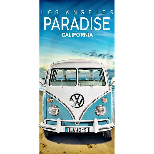 Volkswagen VW Bulli Badetuch Paradise 75x150 Strandlaken Handtuch Strandtuch 075