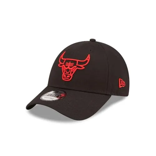 New Era 9Forty Strapback Cap - OUTLINE Chicago Bulls - Hüte & Mützen, stylische Baseballcap in Schwarz, aus 100% Baumwolle, ideal für sportliche Freizeitlooks und Fans der Chicago Bulls.