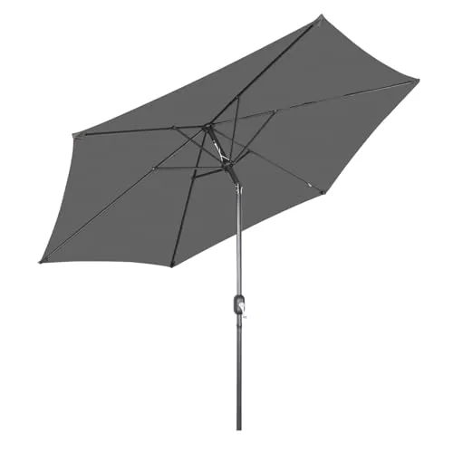 Angel Living Sonnenschirm Ø 300 cm – Taupe Gartenschirm mit UV-Schutz - Der Angel Living Sonnenschirm ist ideal für Balkon, Garten oder Terrasse. Mit einem Durchmesser von 300 cm und einer praktischen Neigungsfunktion sorgt er für optimalen Schatten. Leicht zu montieren und platzsparend.