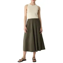 Midirock COMMA Damen - deep jungle - Hochwertiger Midirock für Damen in casual Optik, aus elastischem und pflegeleichtem Material für optimalen Tragekomfort. Perfekt für feminine Looks!