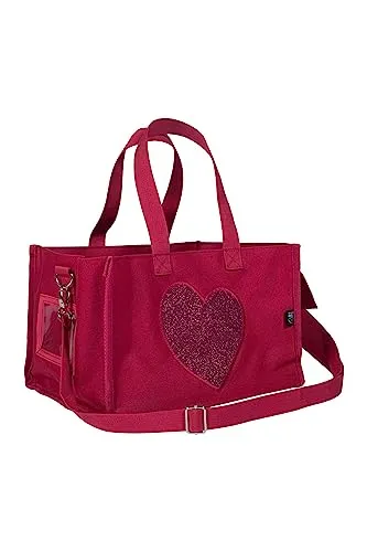 HKM Cuddle Pony Transporttasche Rot - Einheitsgröße - Zubehör für Sattel- & Zaumzeug, ideal für Reisen mit Platz für zwei Cuddle Ponys und Zubehör, inklusive abnehmbarem Schulterriemen und zwei Innentaschen.