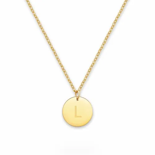 GD GOOD.designs Initialen Halskette Frauen Mädchen mit Gravur L Lara Larissa Laura Lea Lena Leonie Lia Lilly Linda Lisa Lorena Luca Luisa Lynn Lars Leo Leon Linus Louis Lukas