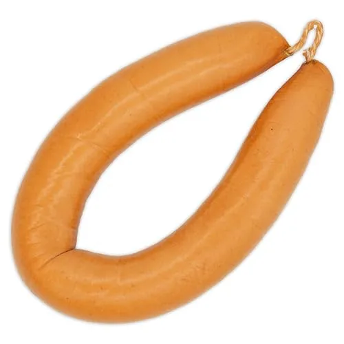 Food-United Lyoner Fleischwurst am Stück 500g 1 Stück im Ring geräuchert essbare Haut saftig mild würzig ausgesuchte Grundmaterialien von Rind und Schwein Spitzenqualität aus Bayern