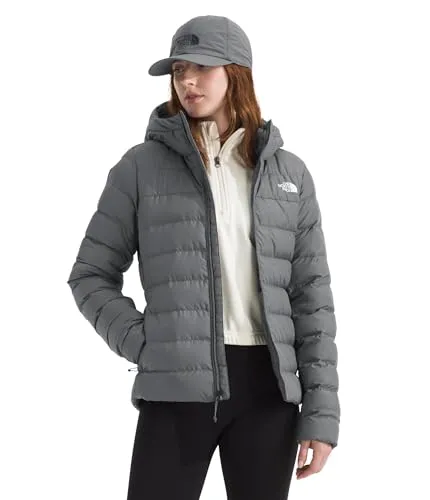 The North Face Women Aconcagua 3 Hoodie Smoked Pearl (M) - Jacke aus recycelten Daunen & Polyester, ideal für kalte Abenteuer - ultrawarm und wasserabweisend für besten Komfort bei jedem Wetter.