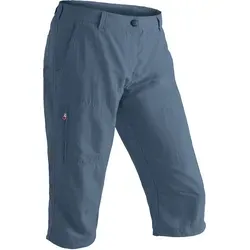 Maier Sports Women's Neckar - 3/4 Hose Gr 38 blau - Sportliche 3/4-Hose in Blau, ideal für Wandern und Outdoor-Aktivitäten. Hergestellt aus 100% Polyamid für optimale Bewegungsfreiheit und Komfort.