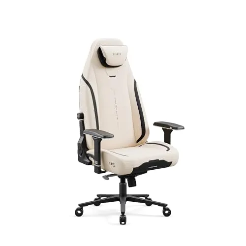 Diablo Ergonomischer Gaming Stuhl Stoff X.Eye Prime Pc Stuhl mit Magnet-Kopfstütze Gaming Sessel Kühlfunktion Gaming Stuhl Ergonomisch Strapazierfähiger Stoff Gaming Chair 140 kg Desert Storm