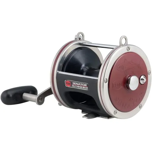 PENN Special Senator Star Drag Wide Spool 114H2LW 6/0 RH - Angelrollen mit langlebiger Aluminiumspule und HT-100 Star Drag System für maximale Kontrolle und Zugkraft von 9 kg – ideal für anspruchsvolle Angler.