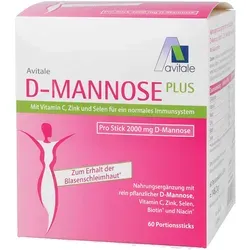 D-Mannose Plus 2000mg Sticks mit Vitaminen und Mineralstoffen
