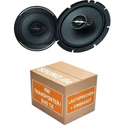JUST SOUND Lautsprecher Einbaupaket für VW T4 mit Pioneer TS-A1671F