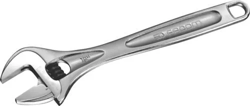 Rollgabelschlüssel verchromt 30mm 113A.10C - Schraubenschlüssel mit verchromtem Schaft und polierten Kopfflächen, ideal für präzise Einstellungen dank Millimeterteilung und einfachem Zugang zur Schnecke.