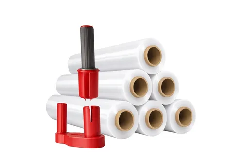 Freiziel Schutzfolie 6 x Stretchfolie 50cm 1,5kg 23my + Abroller Rot