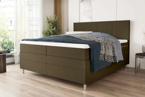 99rooms Boxspringbett Orion (Schlafzimmerbett, Bett), 140/160/180 x 200 cm, mit 2 Matratzen und Topper, Bettkasten