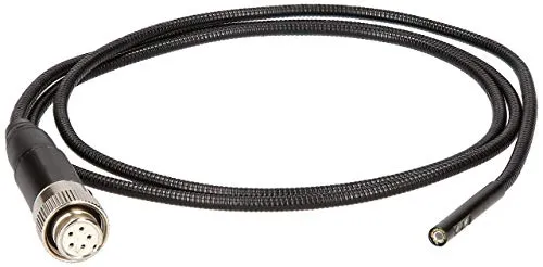 KS TOOLS HD-Videoskop-Sonde 0°/90° Ø 4,5 mm - 550.7528 - Sonstige Elektroinstallationsartikel mit 6 dimmbaren Mini-LEDs und ölresistenter Bauweise, ideal für präzise Inspektionen in engen Räumen.