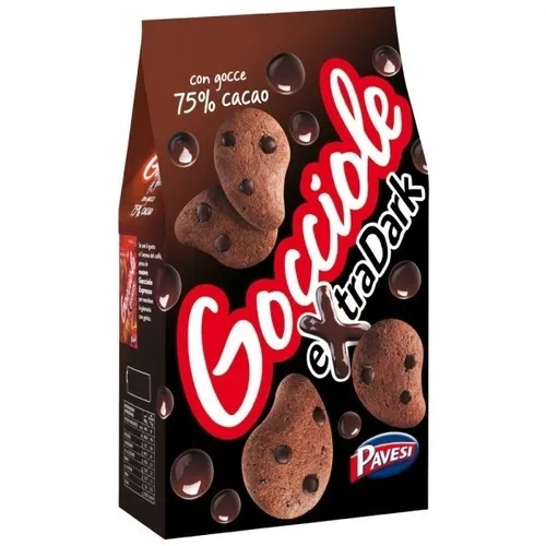 Pavesi Kekse Gocciole mit Kakao Extra Dark 400g kuchen cookies biscuits