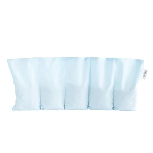 LOOLAY Kirschkernkissen Mikrowelle 50x20 cm – Wärmekissen Bio Baumwolle – Kirschkern Kissen mit 5 Kammern – Ideal bei Muskelverspannungen und Menstruationsbeschwerden (blau)