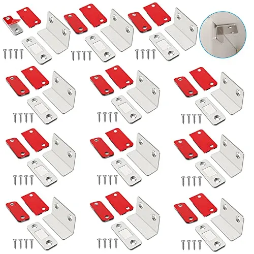 Magnetschnäpper tür Magnet 12 Stück L ShapeTürmagnet Selbstklebend Schubladen Magnet Tur Möbel Magnetverschluss Schrank Magnete für Schranktüren MagnetschlossMoebel