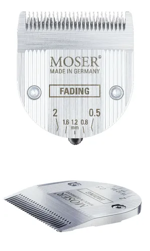 MOSER CHROM 2 STYLE FADING EDITION Schneidsatz 0,5 mm - 2 mm - Haar- & Bartschneidegeräte, präziser Schneidsatz für perfekte Fade-Styles und kreative Haarschnitte.