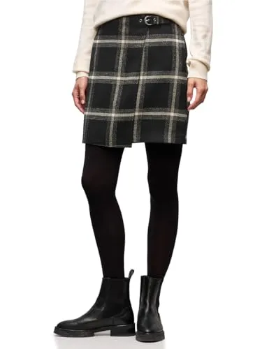 Street One Karo-Rock in Wickeloptik Black 38 von Street One