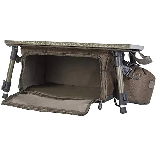 Avid Carp Bivvy Organiser - Praktischer Tisch für Angler, in Grün, ideal zur optimalen Organisation von Zubehör im Bivvy.